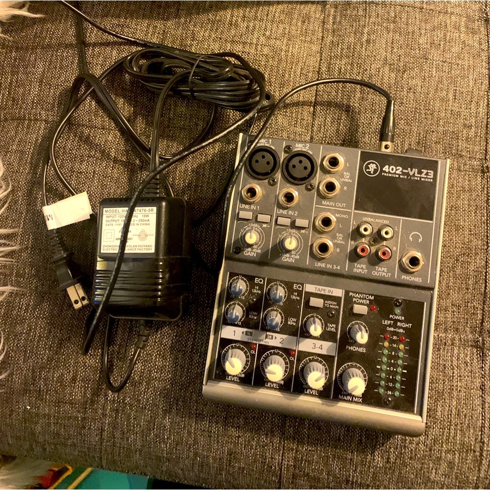 Used Mackie-402-vlz3-two-channel-mixer